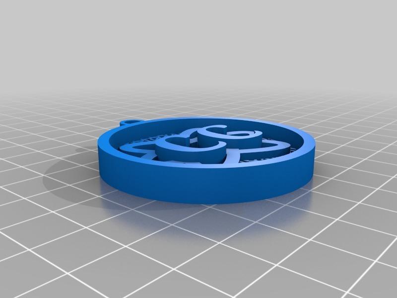 Science Computer Keychain