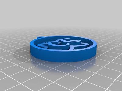 Science Computer Keychain