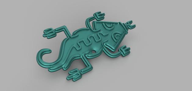Aztec Key Ring - Lizard