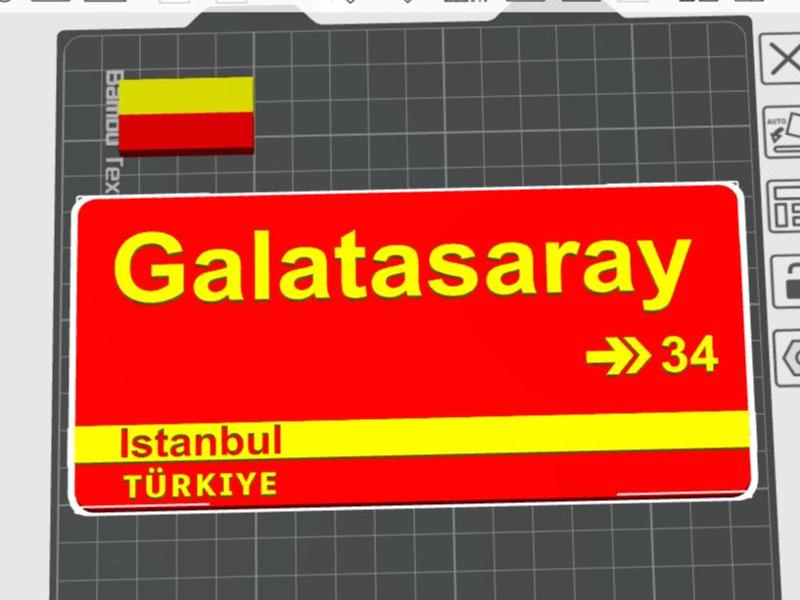 Galatasaray Street Sign/Strassenschild/Sokak tabelasi