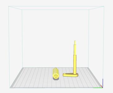 An alternative, non threaded crank and worm for the $3.47 3D Scanner