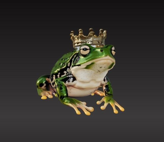Frog king toy