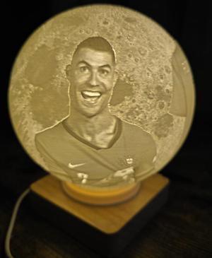 Christiano Ronaldo Lithophane lamp