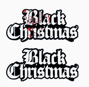 2x BLACK CHRISTMAS Logo Display by MANIACMANCAVE3D