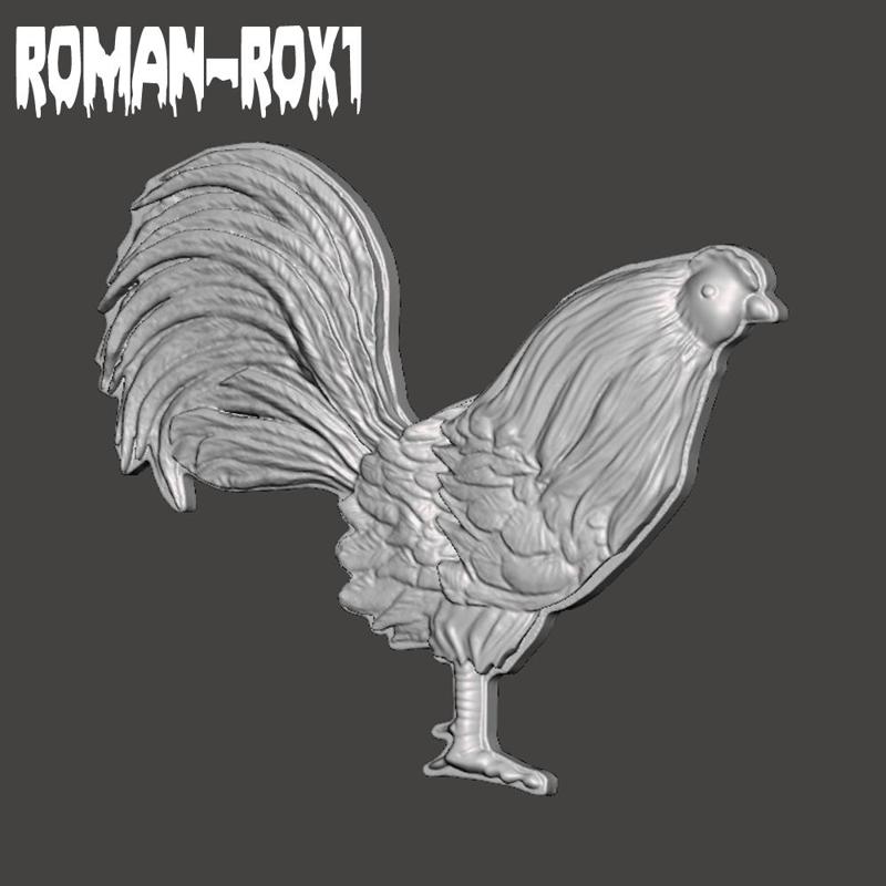 Roster rooster plate