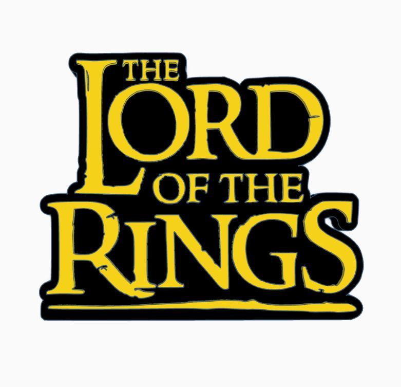 THE LORD OF THE RINGS V1 Logo Display by MANIACMANCAVE3D