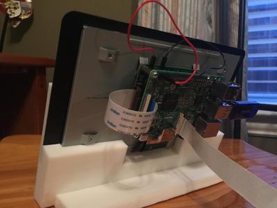 Raspberry Pi 7" Touchscreen Stand