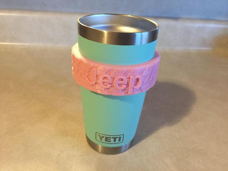 Jeep Yeti 20oz Rambler Tumbler Handle