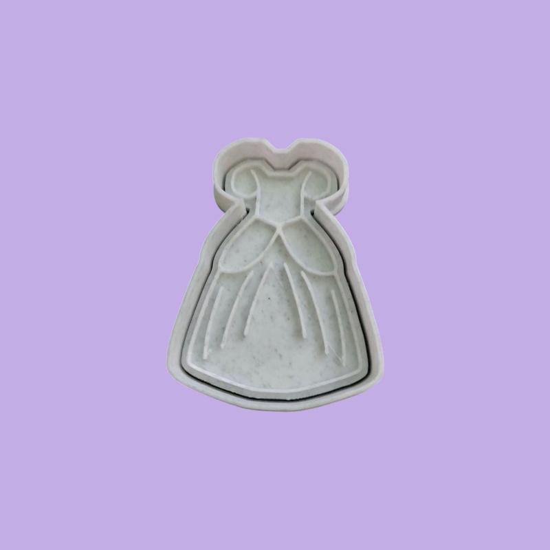 princess dress cutter + princess dress stamp /princess dress cutter + stamp