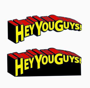 2x HEY YOU GUYS (THE GOONIES) Logo Display by MANIACMANCAVE3D