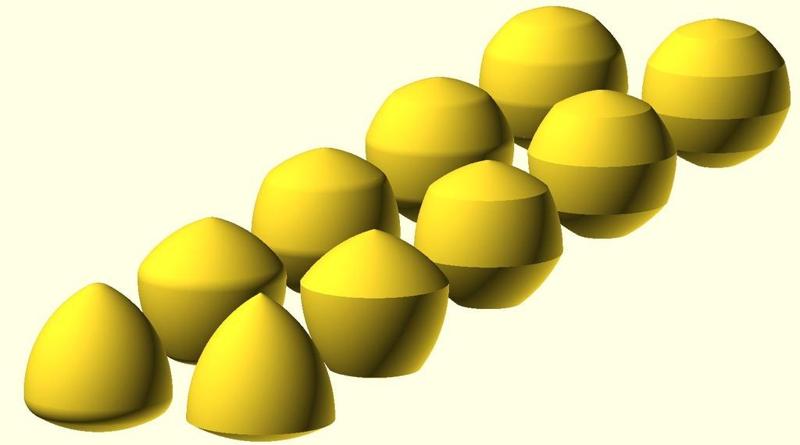 Constant width solids