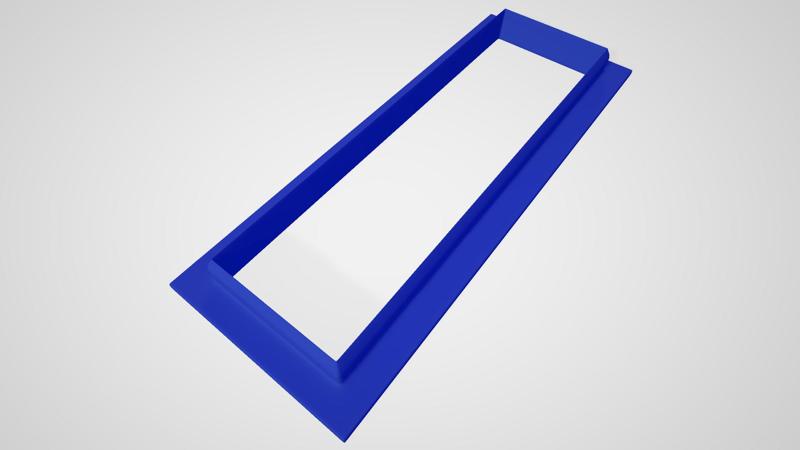 Rectangle 14x4" die-cutting mold