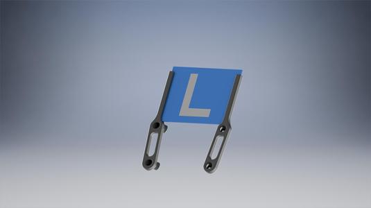 Driving School sign plate mount For Kawasaki Z650