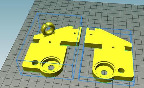 Geeetech Top mount for Z axis with filament guide eyelet