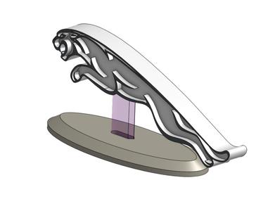 JAGUAR LOGO ON OVAL BASE