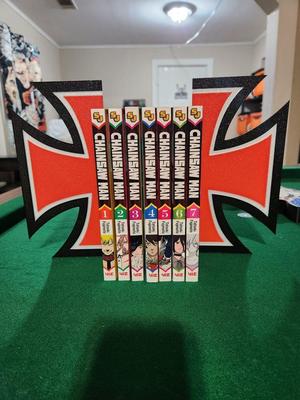 Iron cross book ends