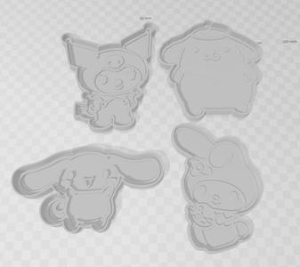 COOKIE CUTTER HELLO KITTY AND FRIENDS