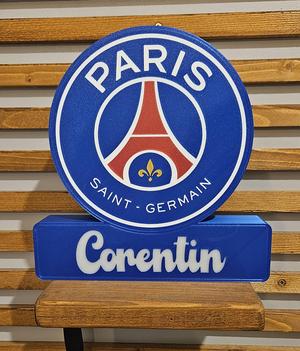 Light box PSG PRENOM CORENTIN