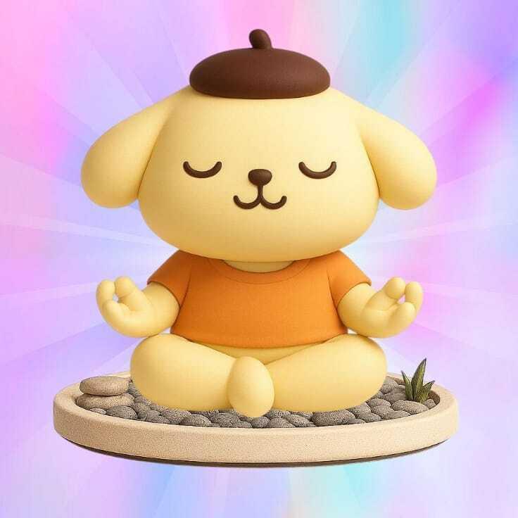 hello kitty candy meditation pompompurin