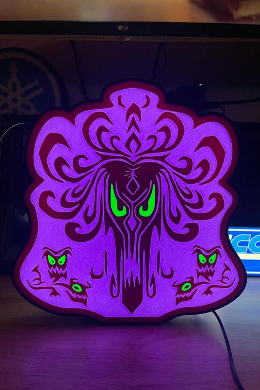 Haunted Mansion wallpaper light box