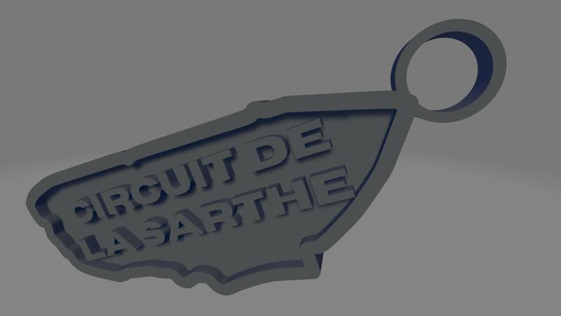 Circuit de La Sarthe keychain