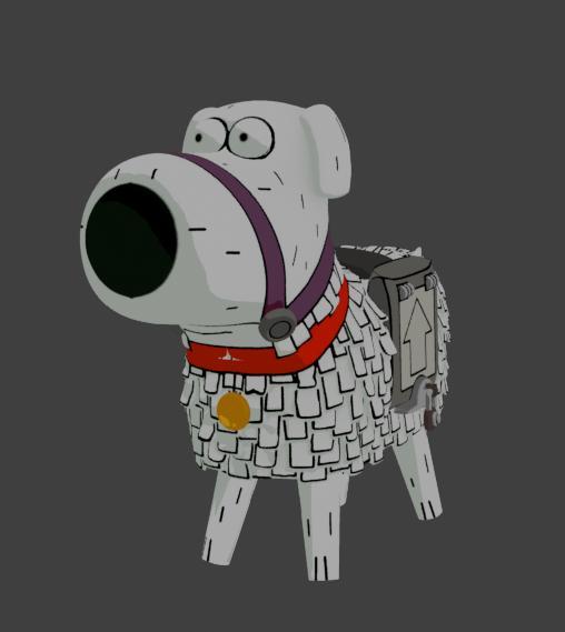 Brian Griffin Piñata - Family Guy Party Decor 3D Print STL