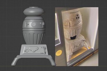 Replica de Estufa de Barriga // Copy of potbelly stove