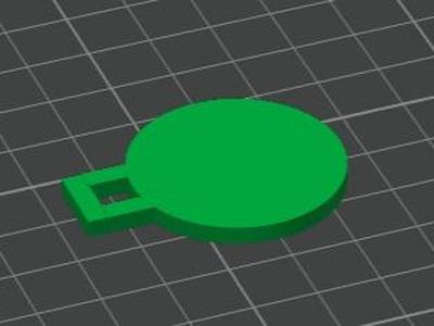 Customizable Circular Name Tag