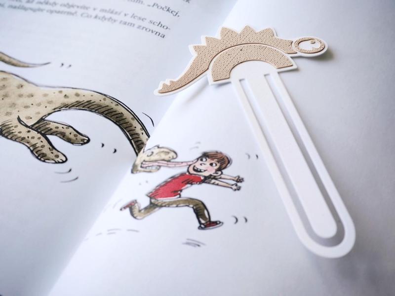 Bookmark dinosaur stegosaur