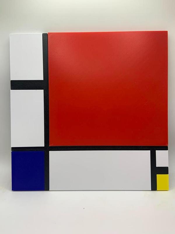 Piet Mondrian's - Red, Blue, and Yellow (1930)