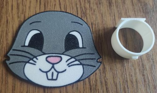 Easter bunny napkin ring/holder