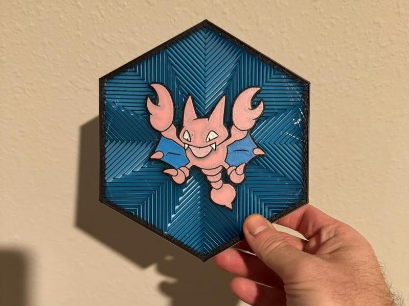 #207 Gligar Hex Wall Art