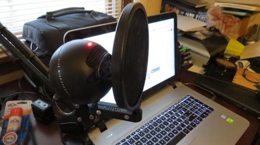 Pop Screen Mount I used for a Blue Snowball Ice