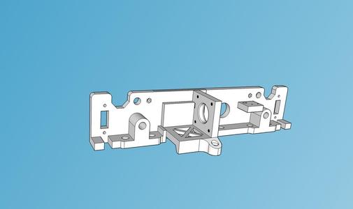 Anet A6 rearplate with motormount
