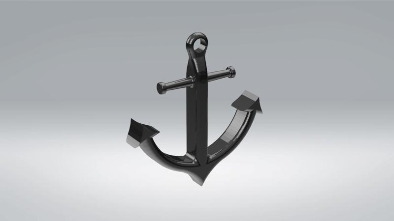 Anchor keychain