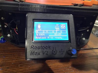 Rostock Max V2 Reprap Discount Full Graphics Mount