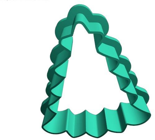 TAGLIA BISCOTTI SOLO SAGOMA ALBERO ABETE DI NATALE