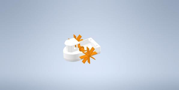 Boat with rubber propulsion