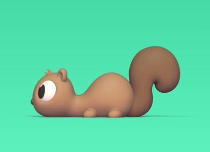Squirrel Chopstick Holder