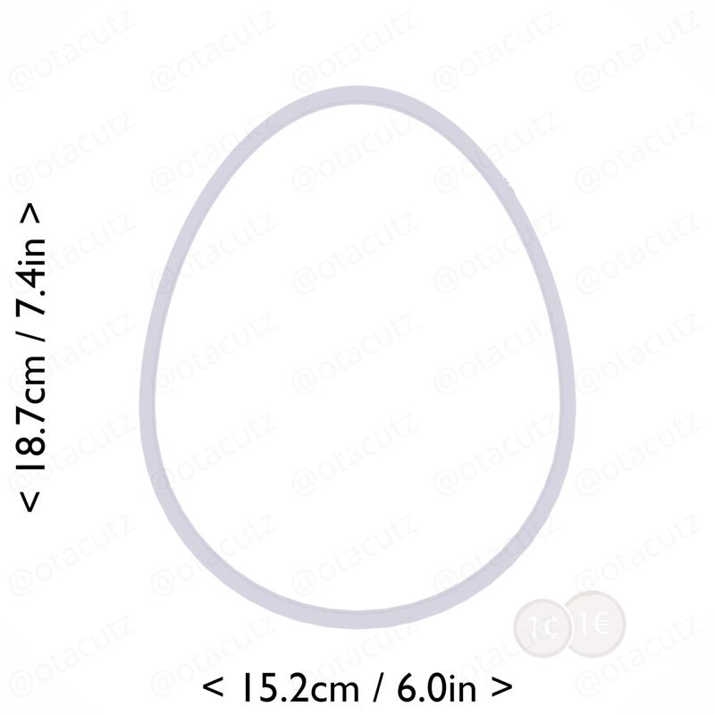 Egg Cookie Cutter 7in / 17.8cm