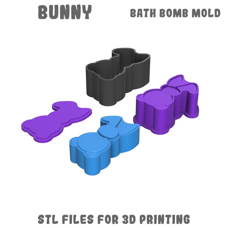 Bunny bath bomb mold