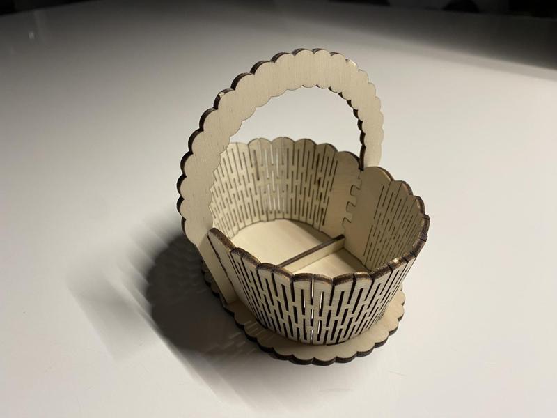 Easter egg basket, Laser cut easter egg holder, DIY decoration crafts