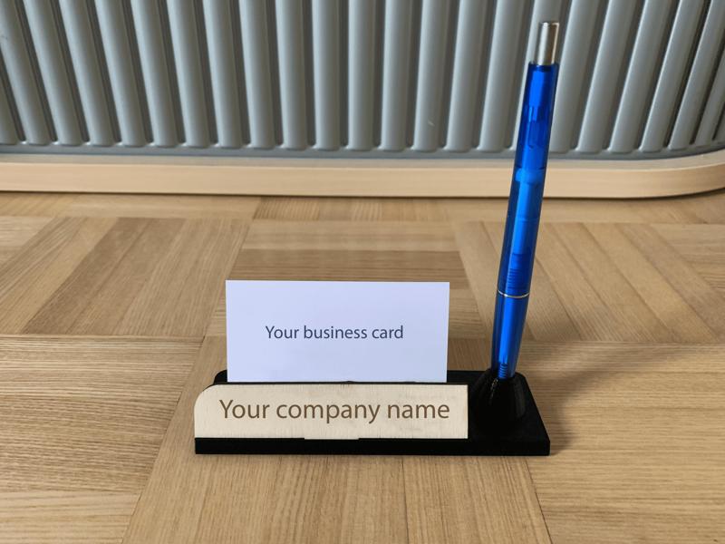 BUSINESS CARD HOLDER WITH WOOD