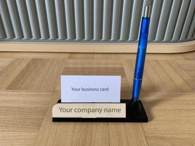 BUSINESS CARD HOLDER WITH WOOD