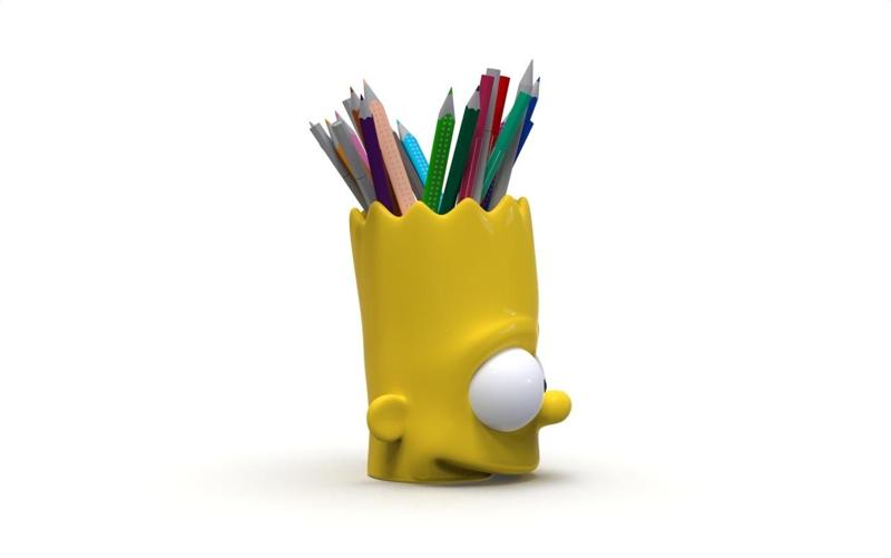 Bart Simpson Pencil Holder/Plant Pot