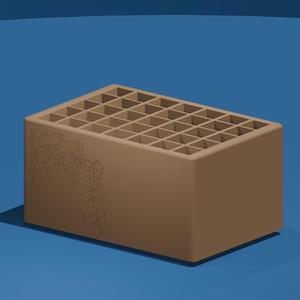 Grape Vine Embossed 35-Slot Pencil Holder