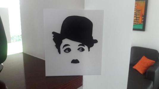 Silueta de Charles Chaplin