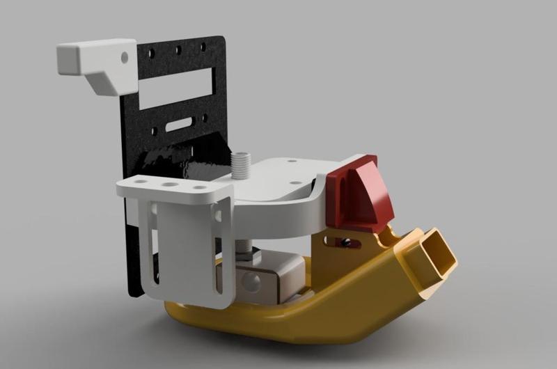 Adjustable Fan Duct for Geeetech i3 Prusa Pro B & W