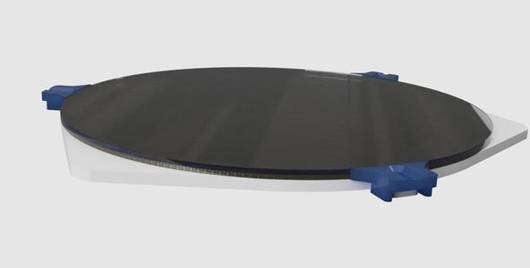 Rostock Max V2 Flush Bed Clamp