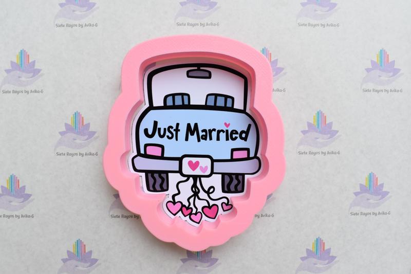Cookie Cutter Auto Recien Recien casados / just married
